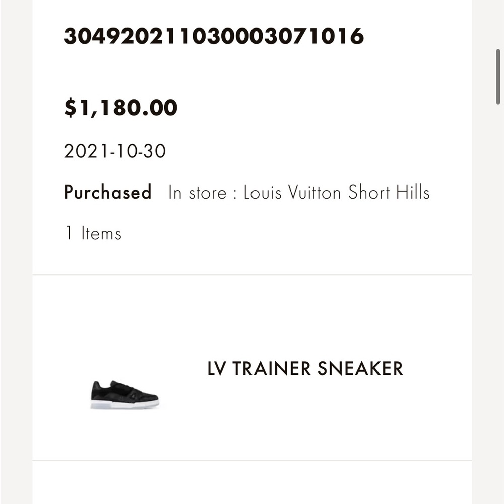 Louis Vuitton Black Monogram LV Trainer Sneaker - Picture 2 of 7